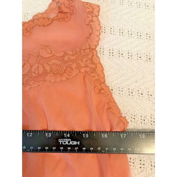 Vintage Gossard Artemis Coral Pink Peignoir Chiffon Nightgown & Robe Set Small - Picture 7 of 12